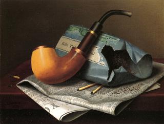 Still Life with Pipe, Newspaper and Tobacco Pouch