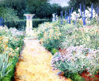 Iris, Delphinium and Lilies