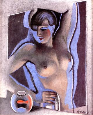 Suzanne Nude with a Goldfish