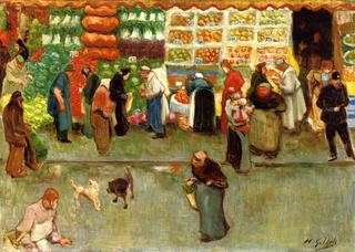 At the Market in Dieppe