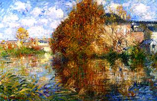La Maison Cauchois, bords de l'Eure, Autumne
