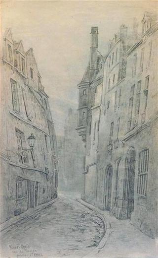 Vieux Paris, rue du Figuier, quartier St Paul