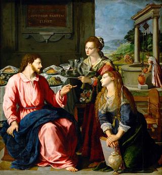 Christ with Mary and Martha