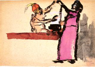 Scene with Two Figures