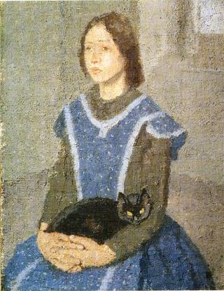 女孩和猫