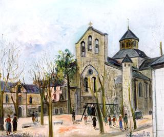 Aubazine (Correze), Church and Plaza