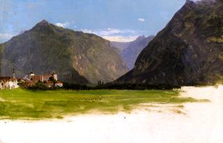 瑞士西门塔尔山谷的维米斯景观