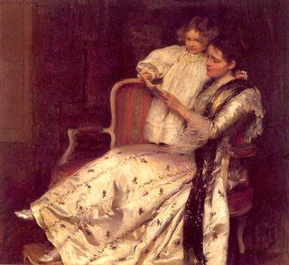 Mrs. Noel Guinness And Her Daughter Margaret