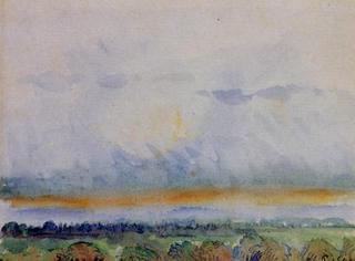 Eragny, Sunset