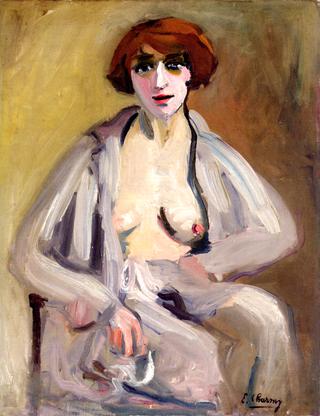 Self-Portrait in an Open Dressing Gown