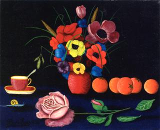 Still LIfe with Flowers and Fruit
