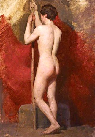Life Study of a Standing Nude Male Model