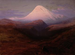 Mount Elbrus in the Evening