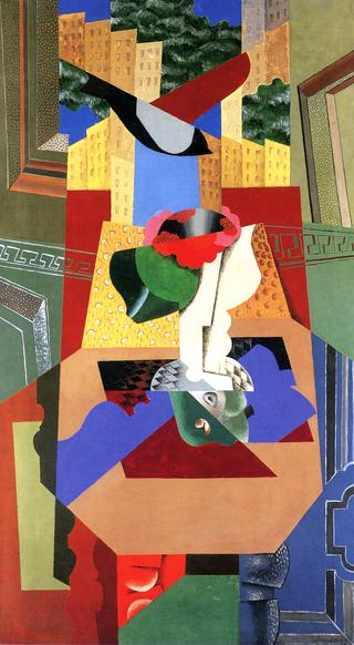 Vase with Camelia and a Bird