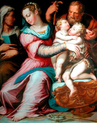 The Holy Family with Saint John
