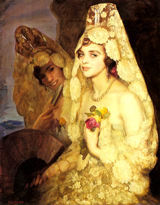 Mujer con Mantilla