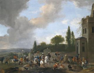 Setting Off On A Falcon Hunt