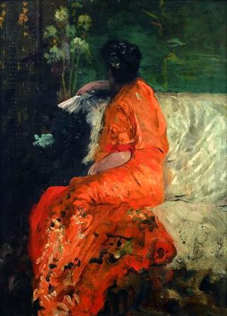 Kimono couleur orange