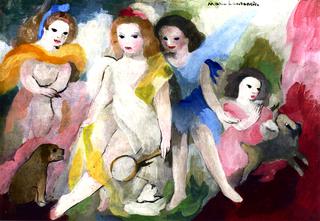 Four Young Girls
