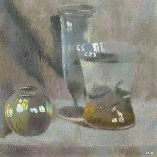 Still Life on a Gray Background