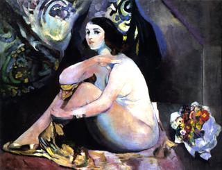 Nude with Bouquet