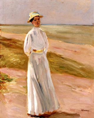 The Artist's Daughter Walking on the Beach