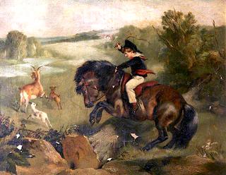 'The First Leap': Lord Alexander Russell, on His Pony 'Emerald'