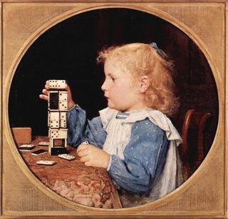 Girl with Dominoes