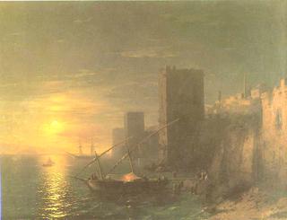 A Lunar night in the Constantinople