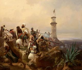 Defending a Hill Fortification, Morocco