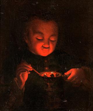 Boy with glow barrel