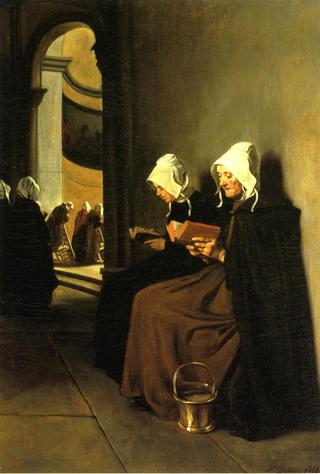 On the Pauper's Bench - Souvenir of Brittany