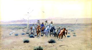 Trappers Crossing the Prarie