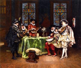 Interior with Troubadours