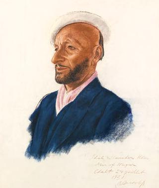 Portrait of Sikander Khan, Mir of Nagar