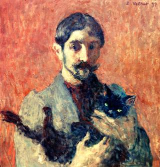 Self-Portrait with Cat