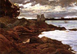 Close of Day on the Maine Shore