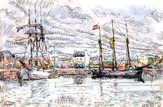 Paimpol, Schooners Docked
