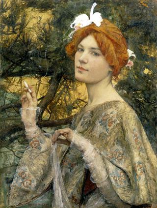 Woman with an Orchid