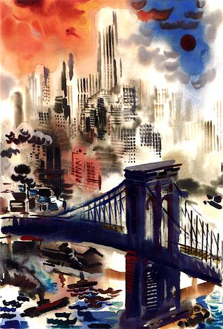 Brooklyn Bridge and Skyline New York