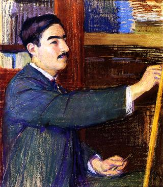 Georges de Miré at the Easel