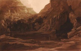 A Mountain Pool and Cave