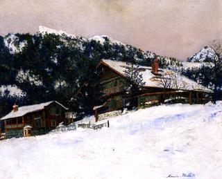 Snowy Landscape in Switzerland