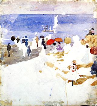 Sketch - Figures on Beach