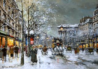 Boulevard de la Madeleine, Sous la Neige