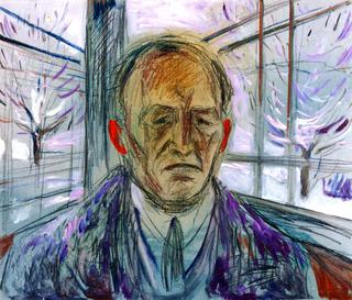 Self-Portrait on the Glass Veranda