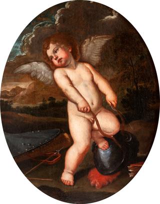 Putto Breaking the Instruments of Minerve