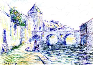 View of Moret-sur-Loing