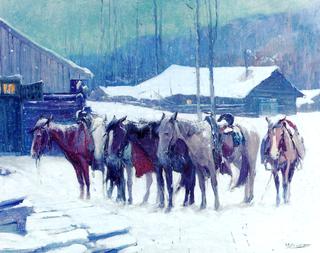 Horses in Winter