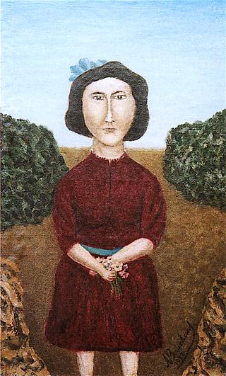 Portrait of a Young Girl with Bouquet